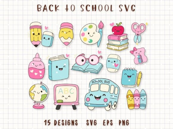 Back to School SVG Cute School Clipart: A Strategic Asset for Educators and Creators