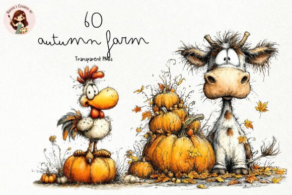 Choosing the Right Quirky Autumn Farm PNG Clipart Set for Your Seasonal Projects