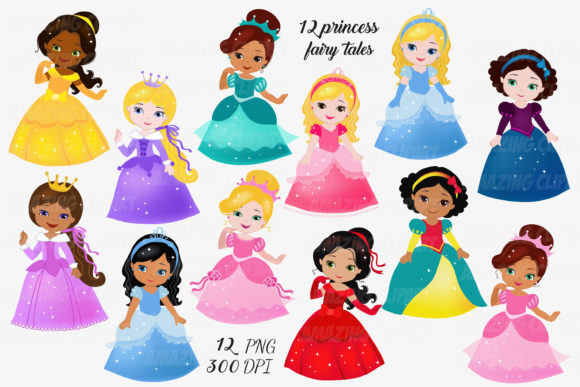 Elevating Brand Storytelling with High-Resolution Fairy Tale Princess Clipart