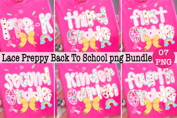 Enhancing Educational and Event Design with the Lace Preppy Back to School PNG Bundle