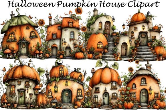 Halloween Pumpkin House Clipart: Creative Uses