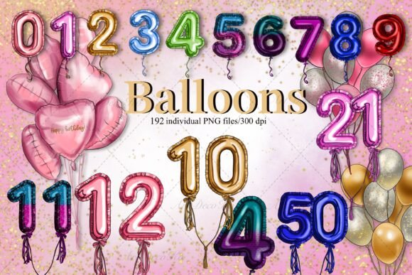 Maximizing Creativity with Foil Balloons with Numbers and Foil Balloon Digital Assets