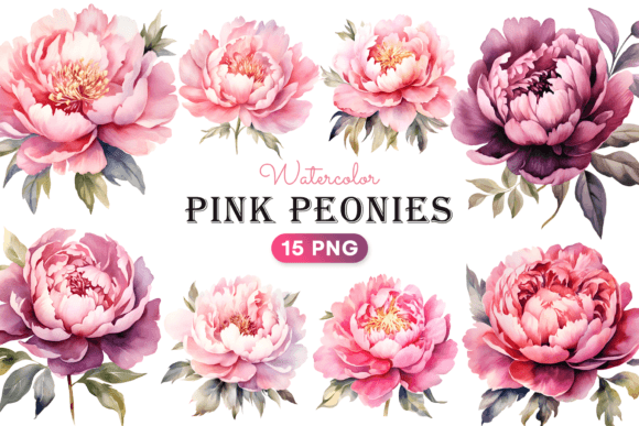 Watercolor Pink Peonies Flower Clipart: A Creative Resource Guide