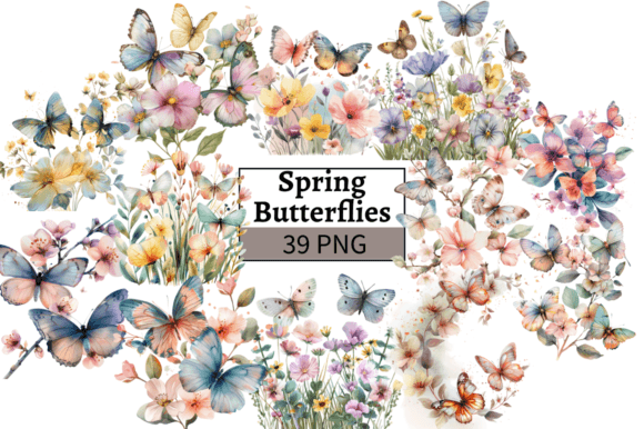 Watercolor Spring Butterflies Flowers: A Practical Resource for Seasonal Design